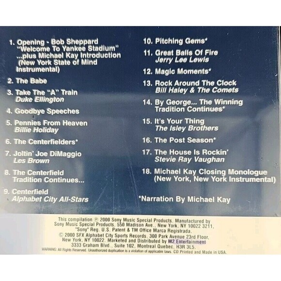New York Yankees Collection Official Soundtrack To The Team Of The Century (New) - Picture 3 of 5